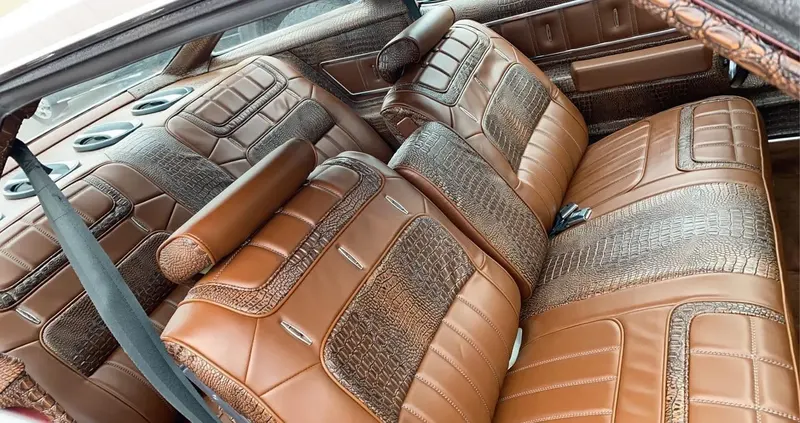 Croc-embossed interior