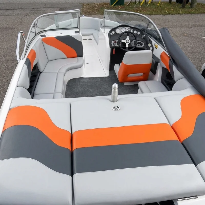 Custom color ski boat